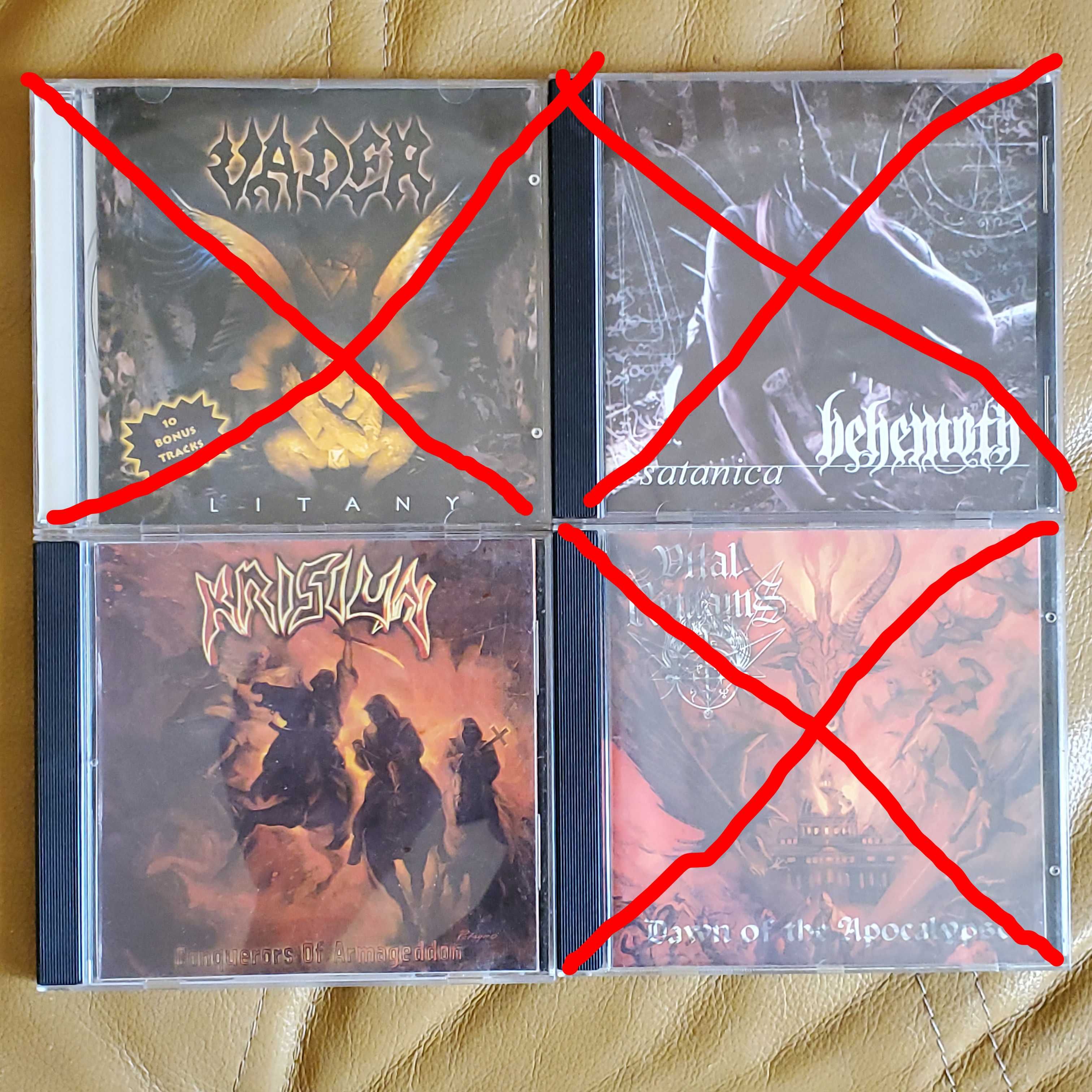 CD диски Overkill, Krisiun, Die Apokalyptischen Reiter, Tristania,Root