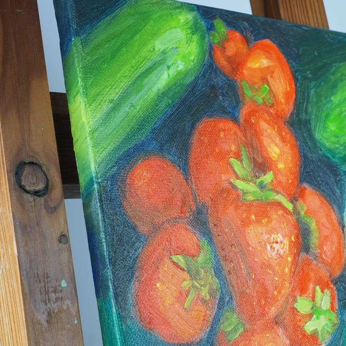Obraz olejny martwa natura 30x40 cm na płótnie.