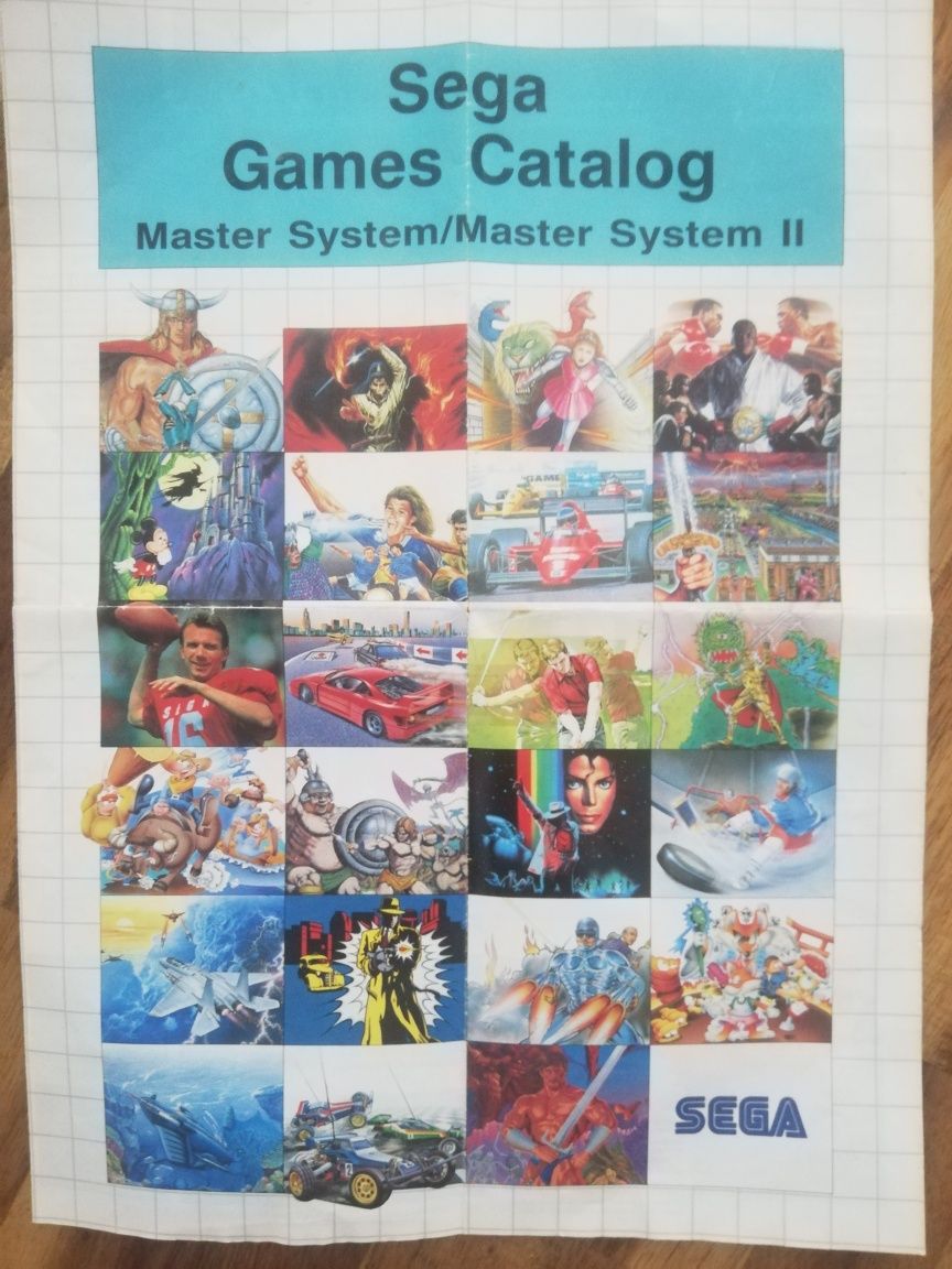 Catálogo ORIGINAL jogos Master System