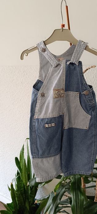 Jardineiras ganga para 6 meses