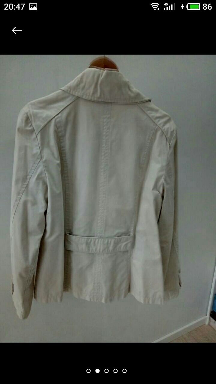 пиджак ветровка бежевого цвета