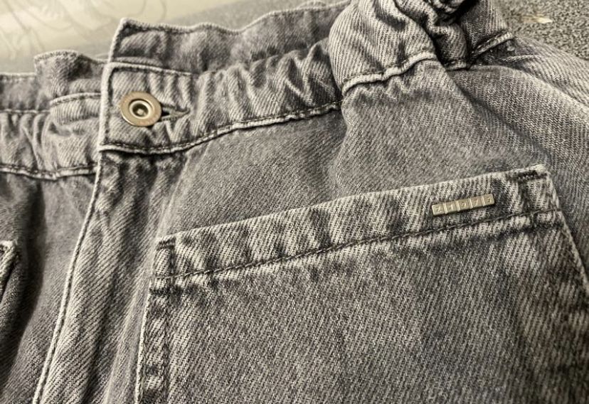 Свободные джинсы zara со сборкой z1975 , слоучи зара