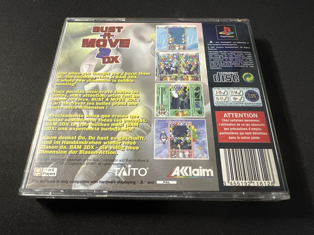 Bust a Move 3DX Playstation 1