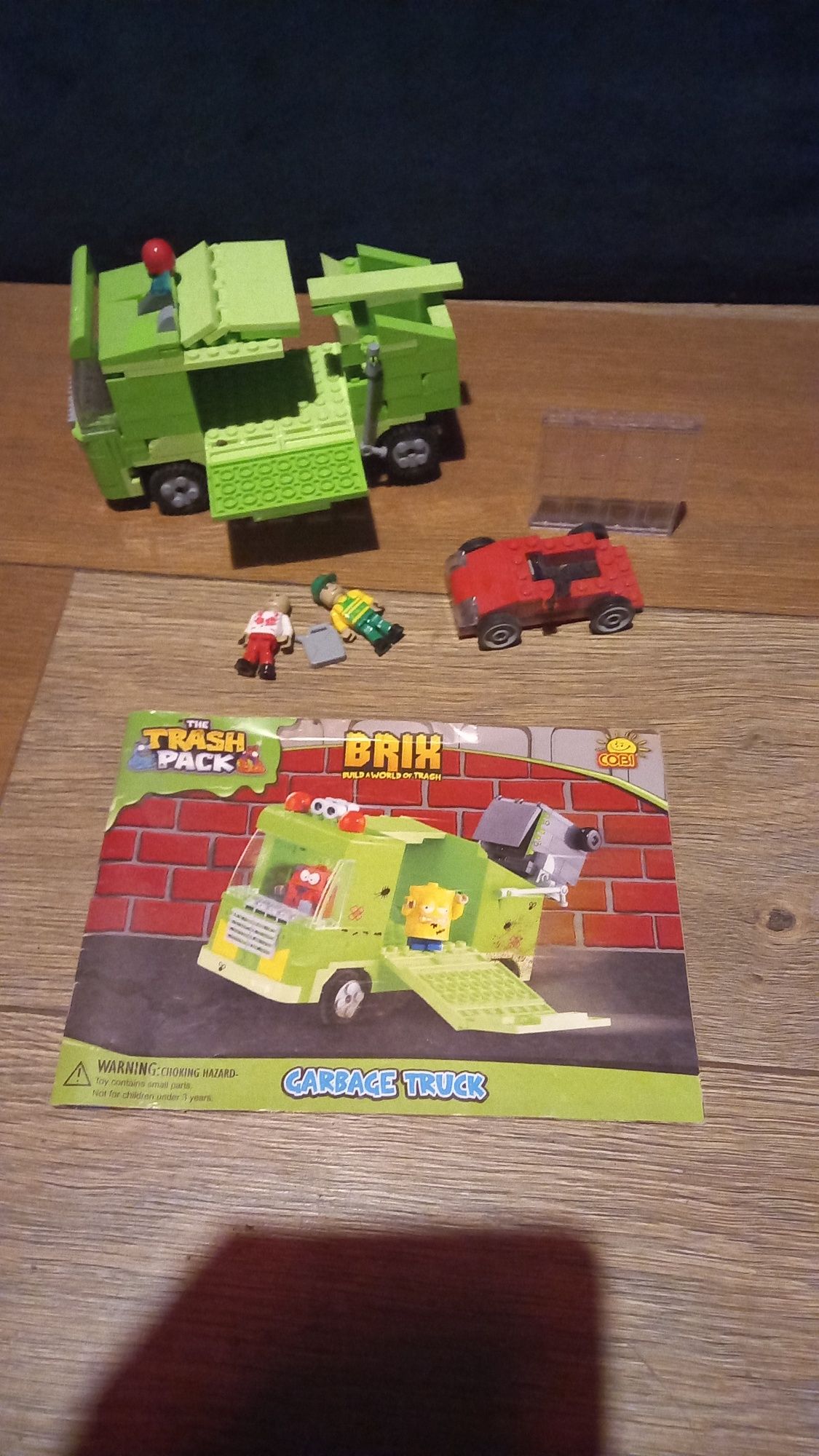 Klocki lego trash pack brix garbage truck