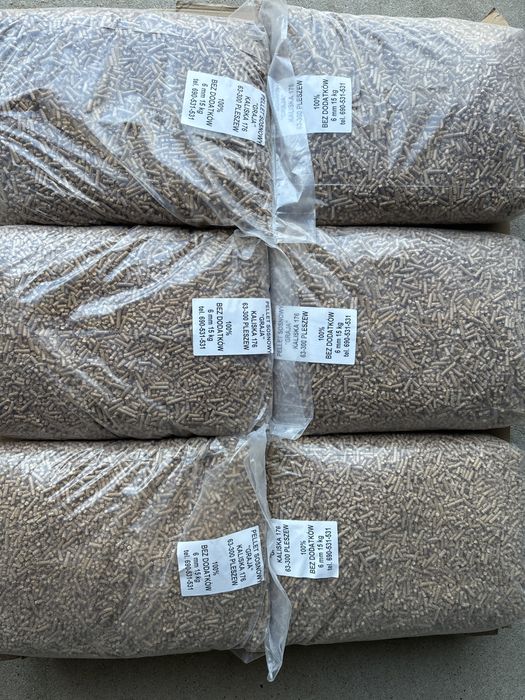 Pellet sosnowy 6 mm A1 bez dodatkow producent Pleszew