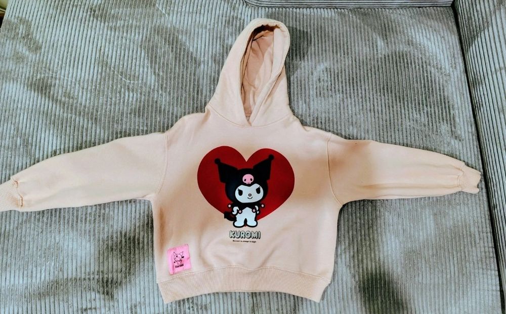 Bluza z kapturem Kuromi (Sanrio), idealna dla fanki kawaii!