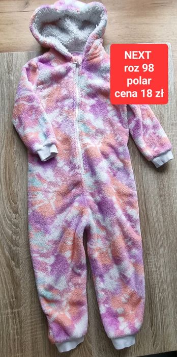 Piżama jednoczęściowa polarowa Next pajac kombinezon dres polar
