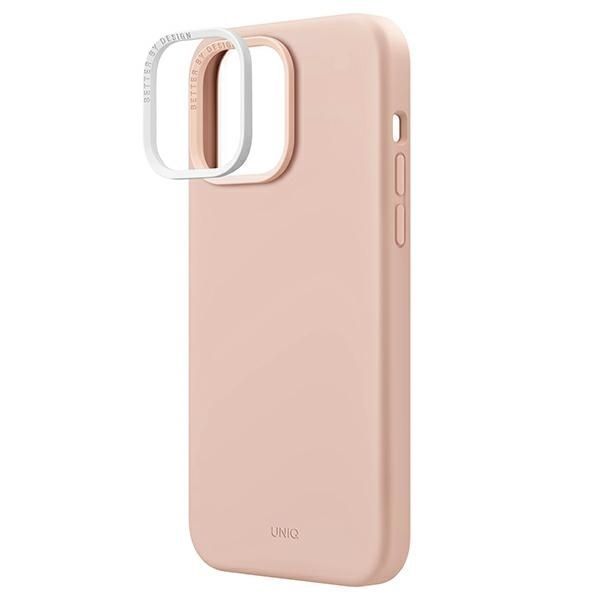 Etui UNIQ Lino Hue Magclick do iPhone 14 Pro 6,1" - Różowy