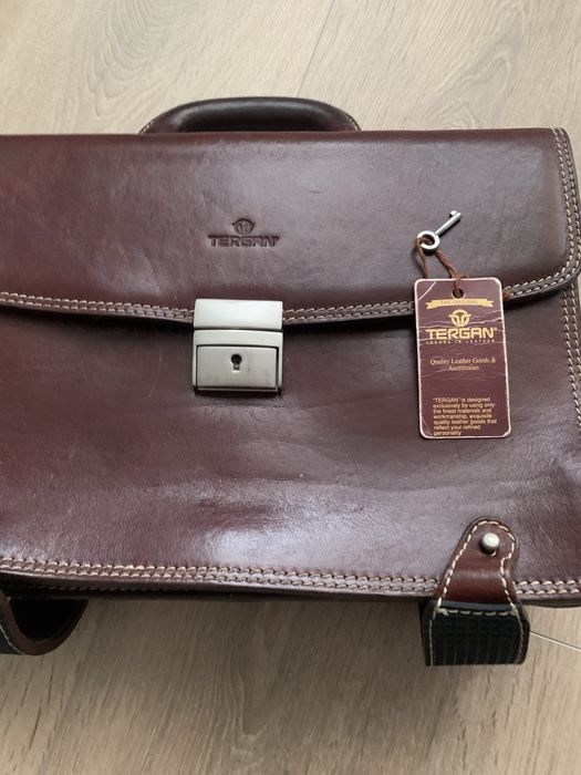 Чоловіча шкіряна сумка для документів