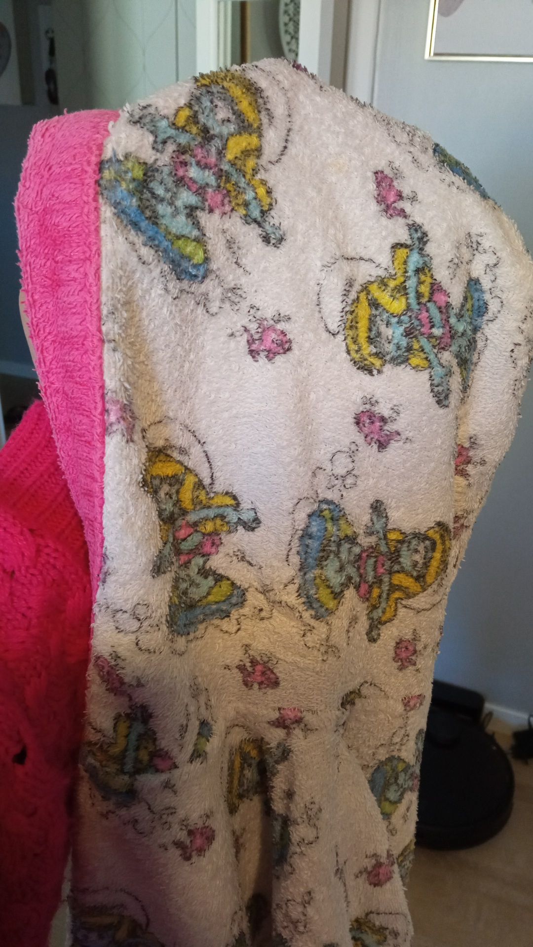 Roupão/ robe de banho tema Smurfs pré Natal 1/3 anos