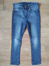 H&M dżinsy Skinny Fit jeansy na gumce 116cm