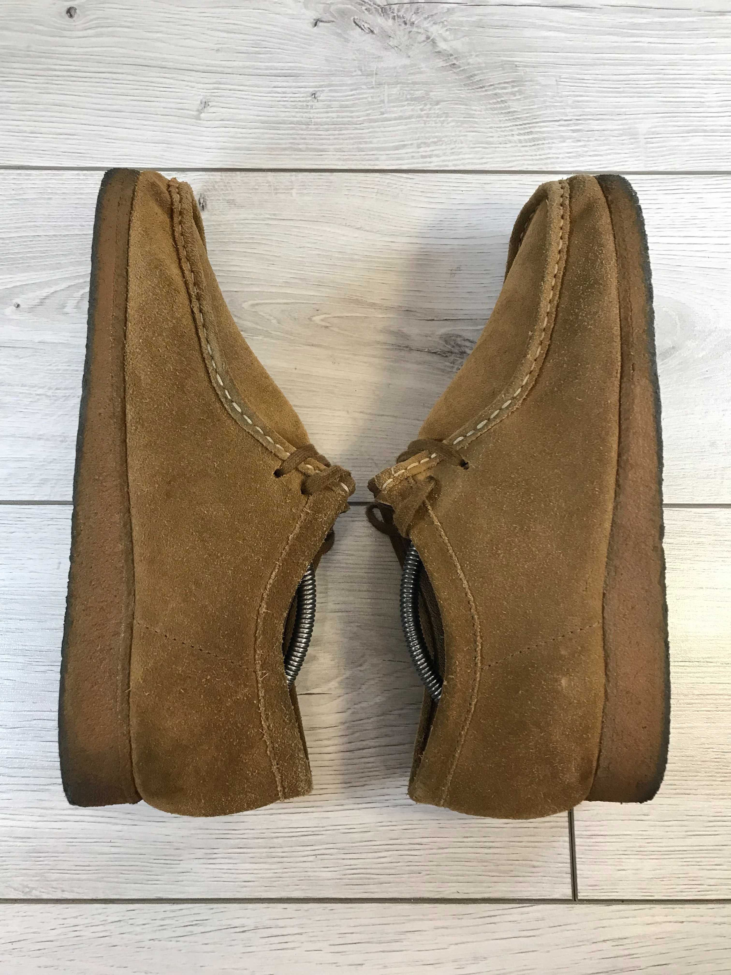 Skórzane mokasyny Clarks Wallabeeevo rozm. 44,5