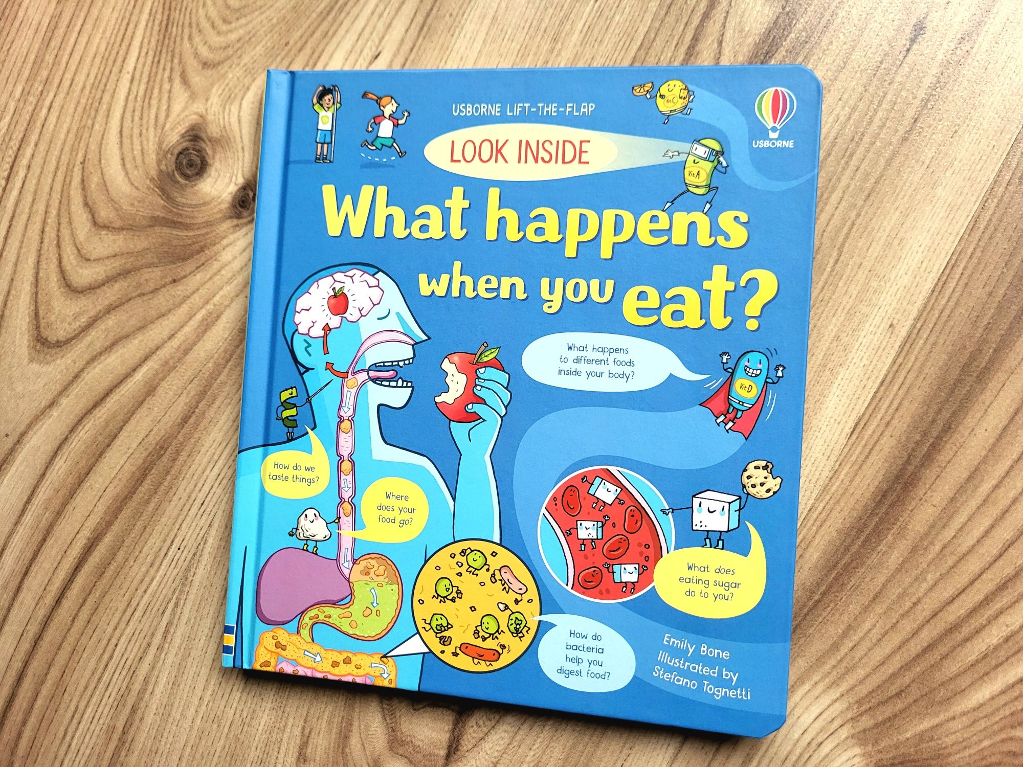 What happens when you eat? Usborne Look Inside z okienkami angielski