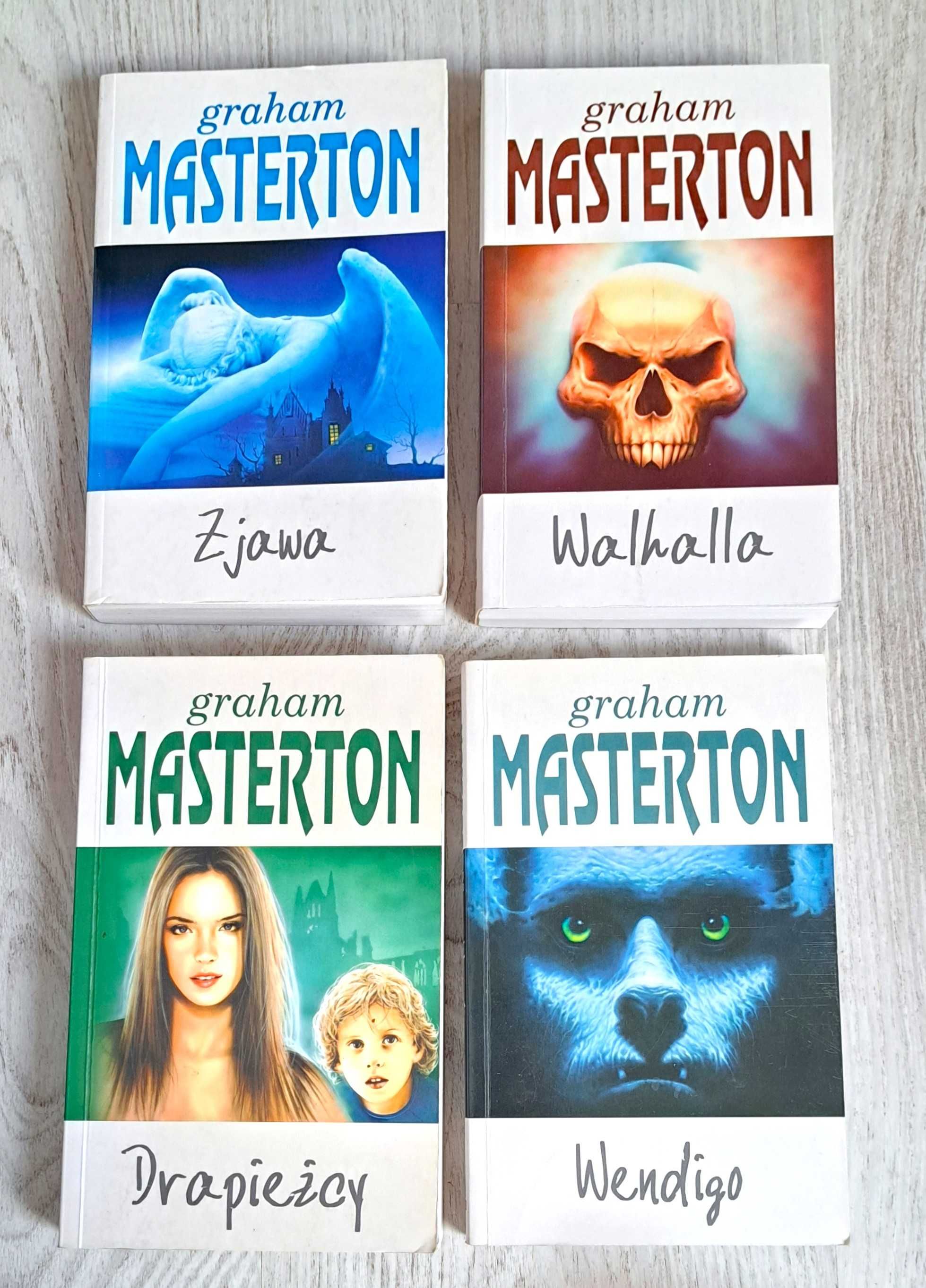 4x Graham Masterton Walhalla + Zjawa + Wendigo + Drapieżcy   BDB