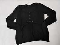 Sweter damski czarny bawełniany rozpinany 44/46 SW0094 LA REDOUTE