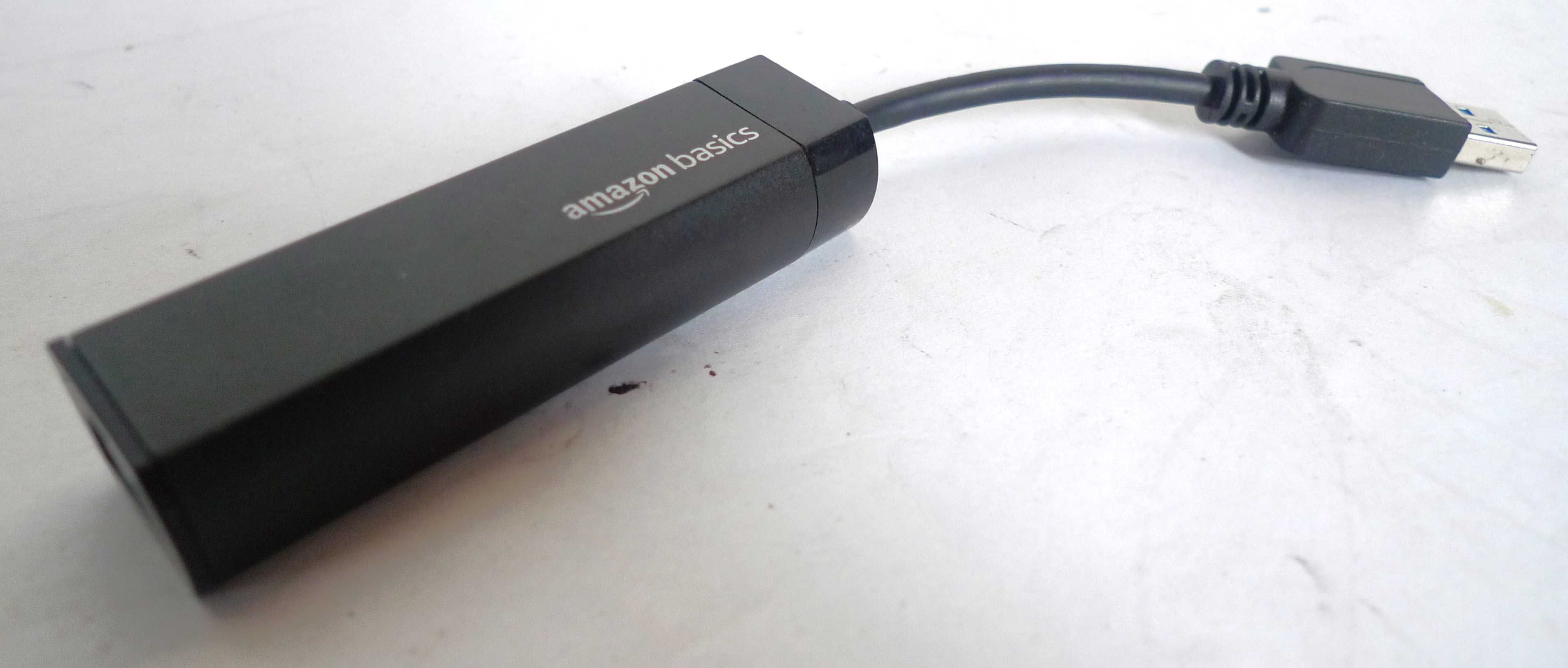 Karta sieciowa PC Amazon Basics USB RJ45 zewnętrzna przewodowa