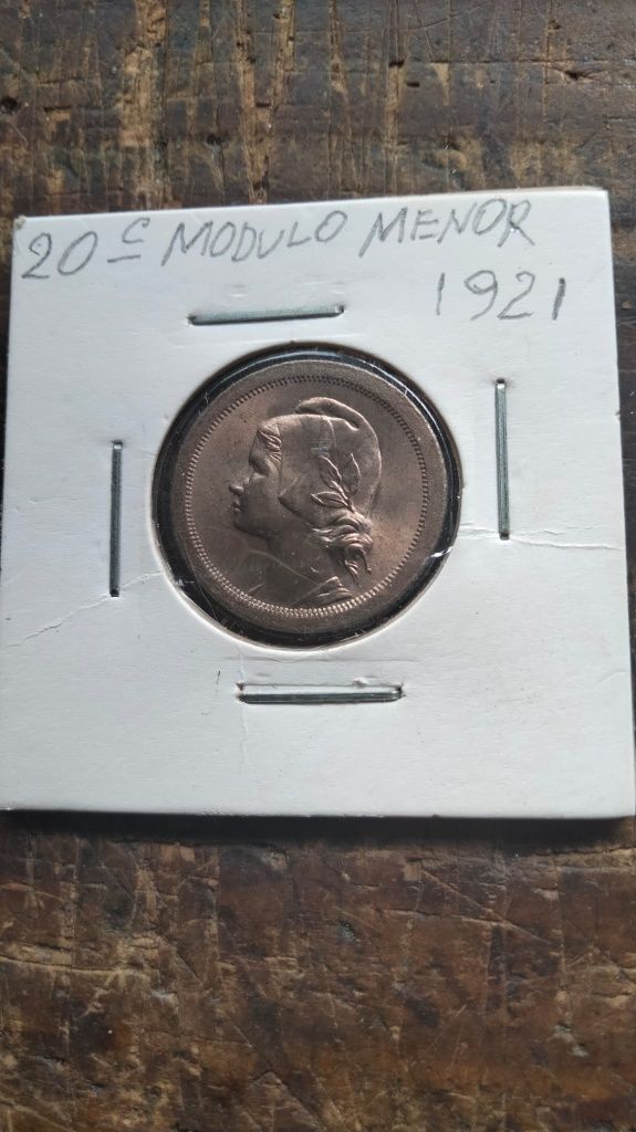 20 Centavos Módulo Menor 1921 Soberba