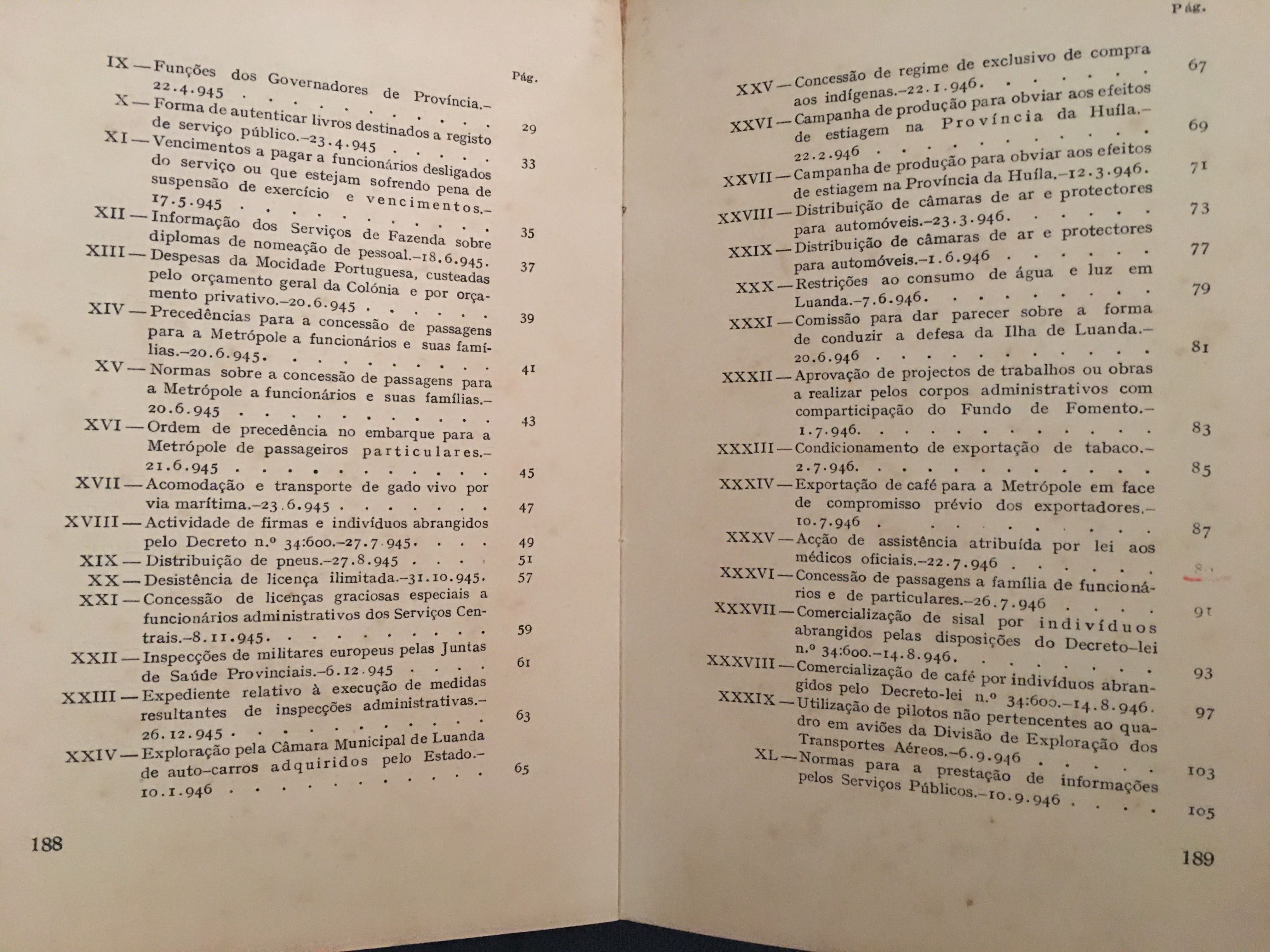 Lourenço Marques (1897)/Sul de Angola/ Nova Lisboa/ Congo