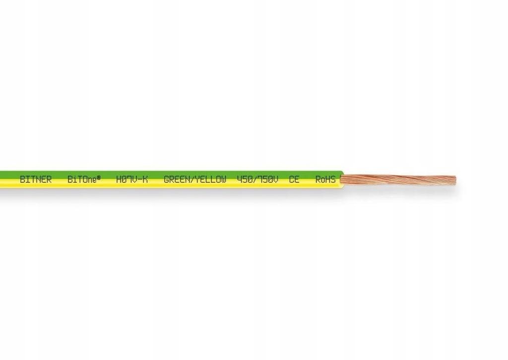 Przewód linka LGY 1x1,5mm2 żółto-zielona BITNER 92,5m
