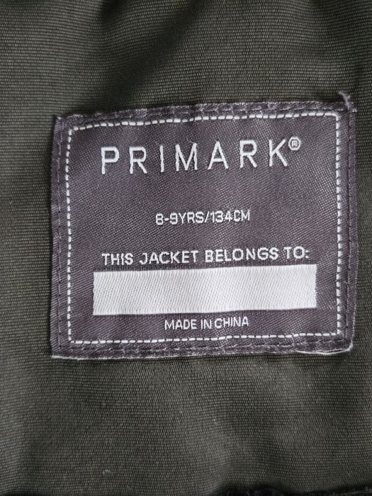Kurtka ocieplana na chlopca 8-9 lat Primark