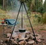 Grill ogrodowy wiszący TRÓJNÓG + palenisko 50 cm XXL
