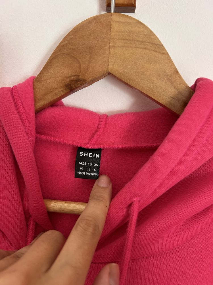 sweat cor de rosa shein