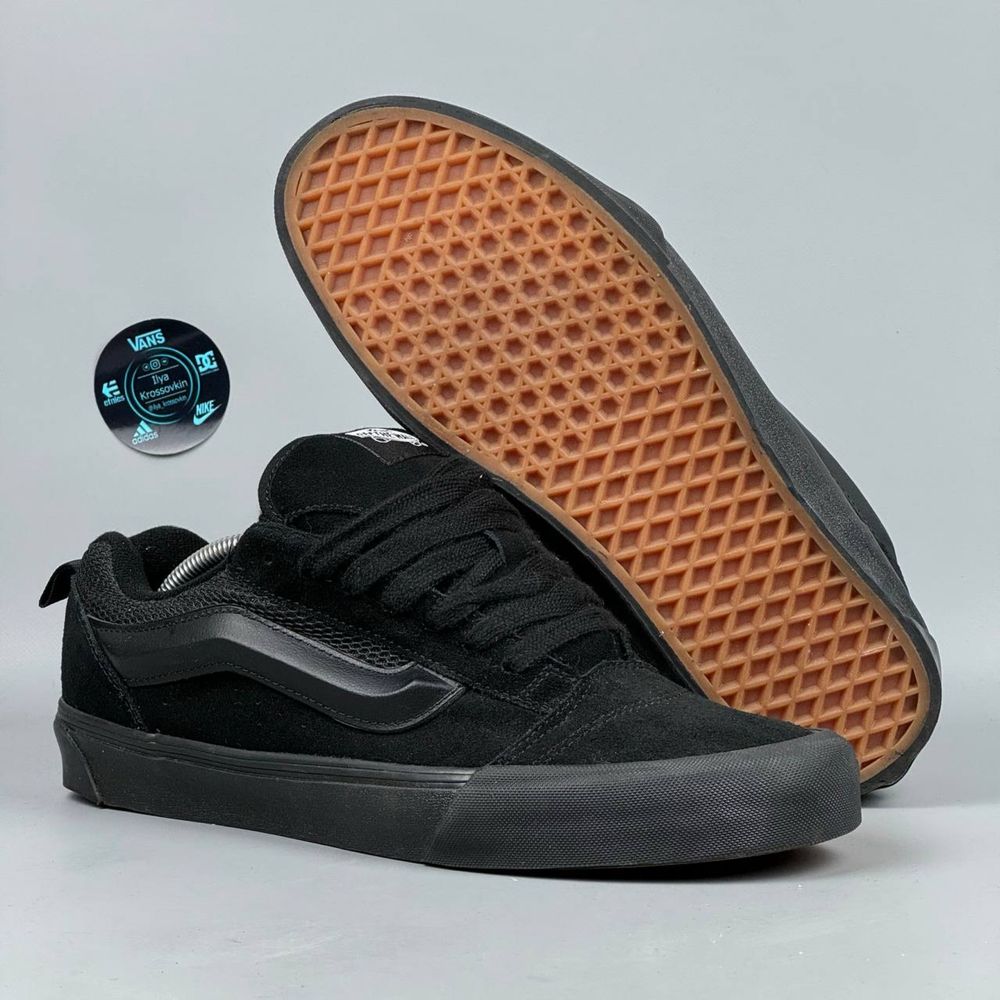 Кеди Vans Knu Skool Full Black ванс скейт шузи кеды кроссовки кну скул