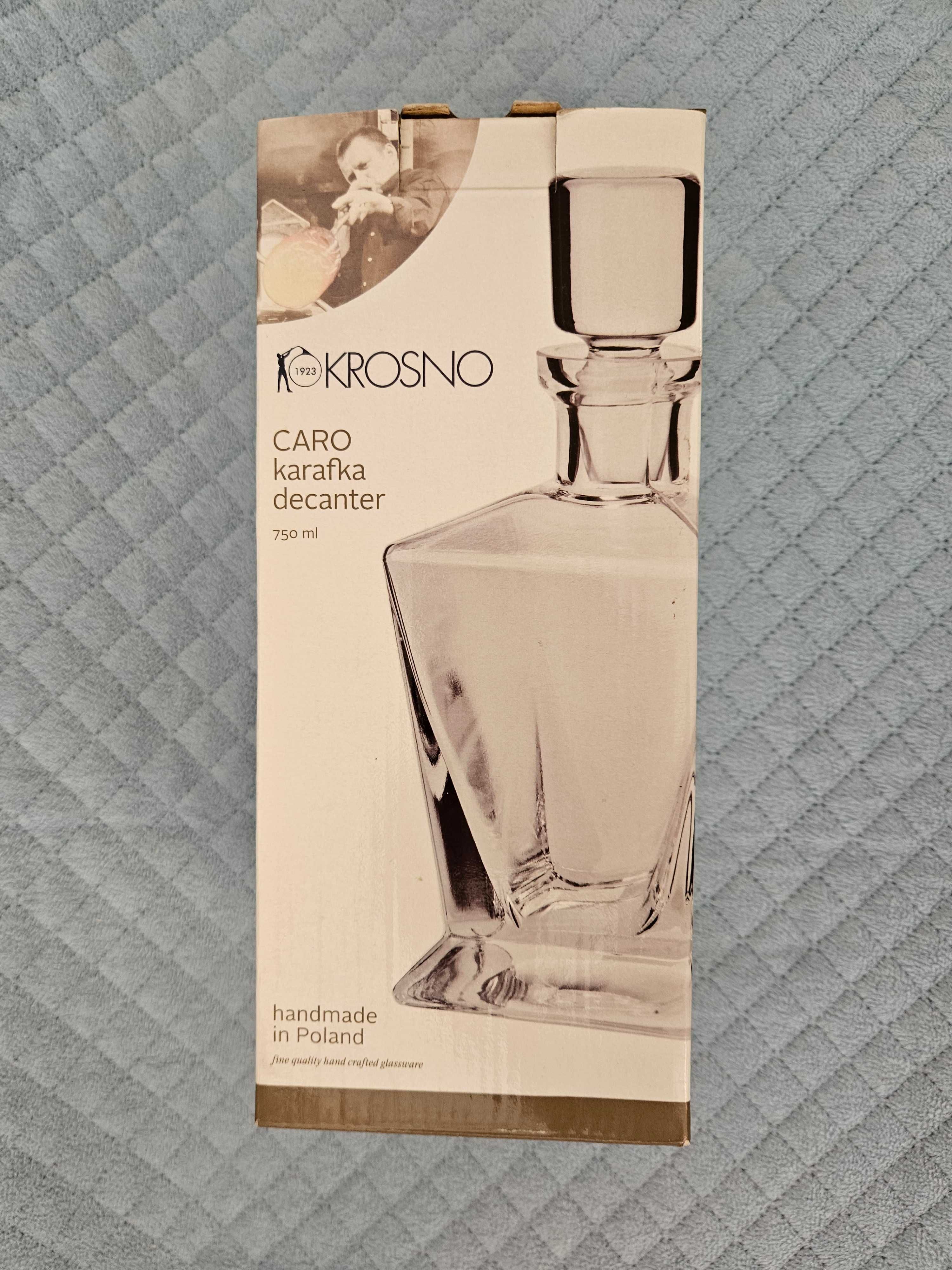 Karafka do whisky - Caro (KROSNO); Handmade; 750ml; NOWA