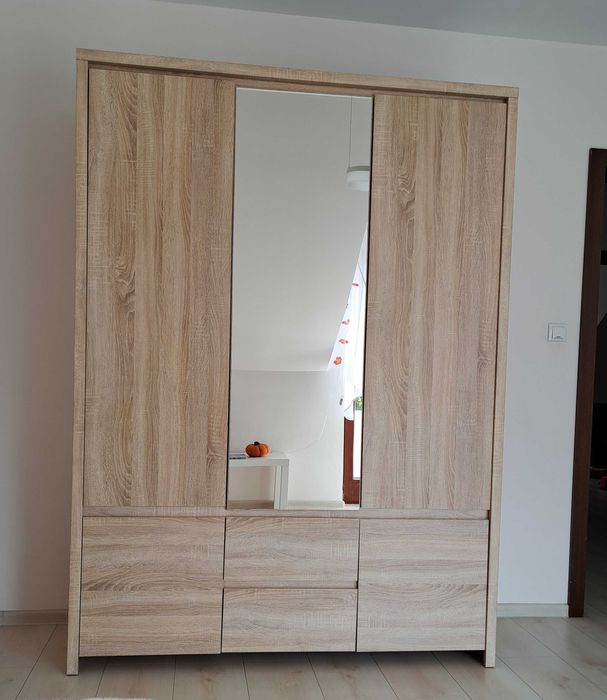 Szafa Kaspian z lustrem (Black Red White)