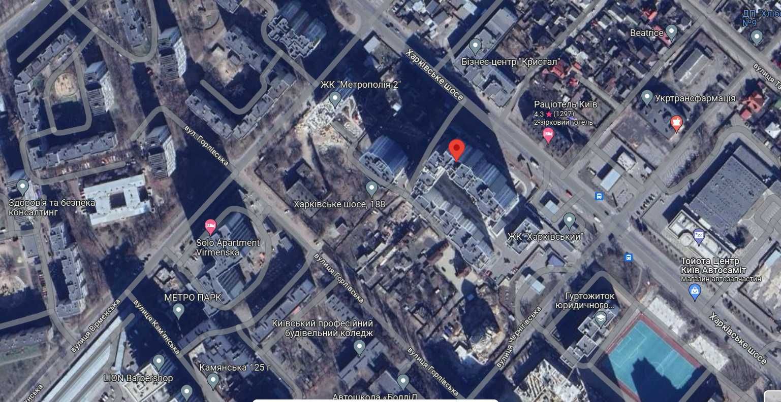 #2823 Подобова оренда видова квартира-студія, м. Бориспільська