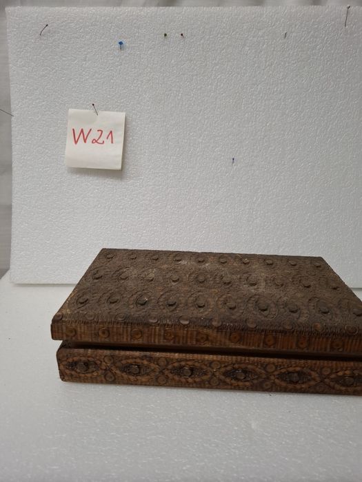 Szkatułka drewniana vintage