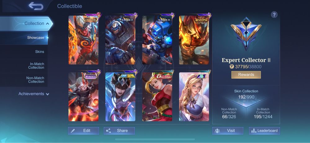 Персональний аккаунт в Mobile Legends