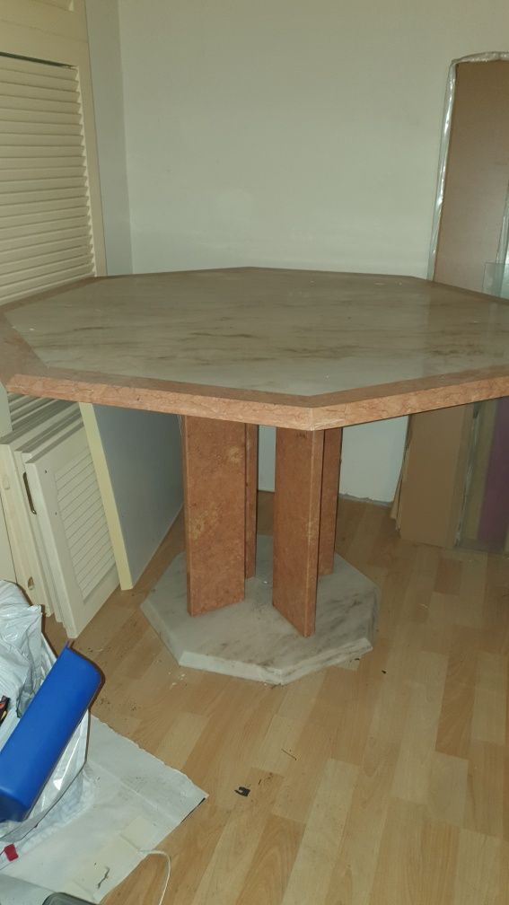 Mesa jantar em  mármore