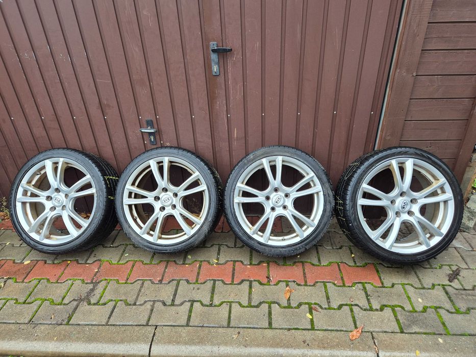 Alufelgi KIA 7,5x18cali 5x 114,3 Czujniki ciśnienia, Opony zima 225/40