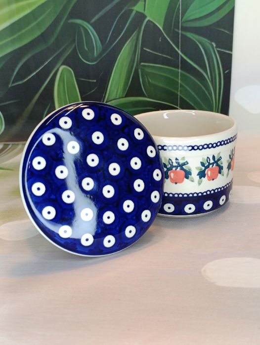 Maselniczka hermetyczna wodna dzwonkowa ceramika Bolesławiec