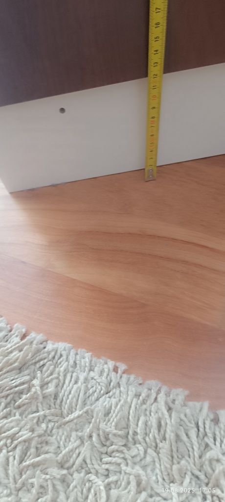 Biurko regulowane duży blat ręcznie robione brąz i ecru