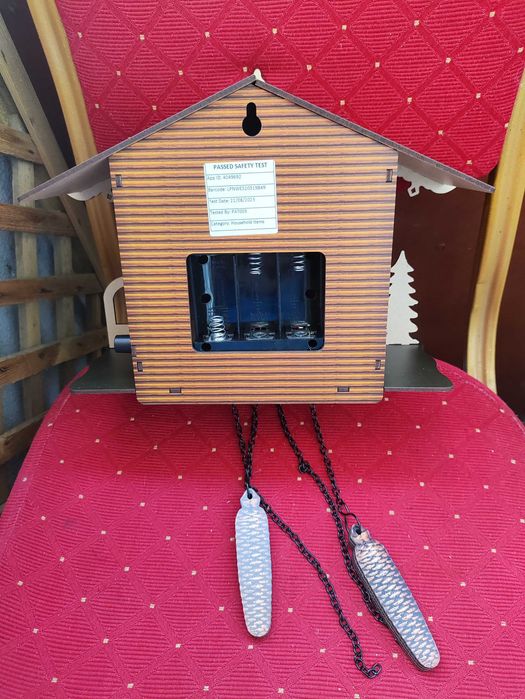 Klasyczny Zegar z kukukułka skandynawski styl retro drewniany zegarek