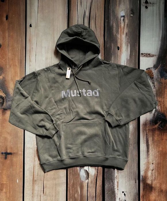 Nowa bluza wędkarska, khaki, bluza z kapturem Mustad, XL