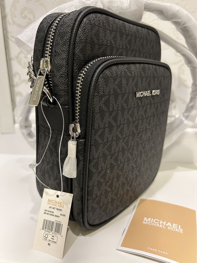 MICHAEL KORS Оригінал Jet Set Travel Medium Logo Crossbody Bag