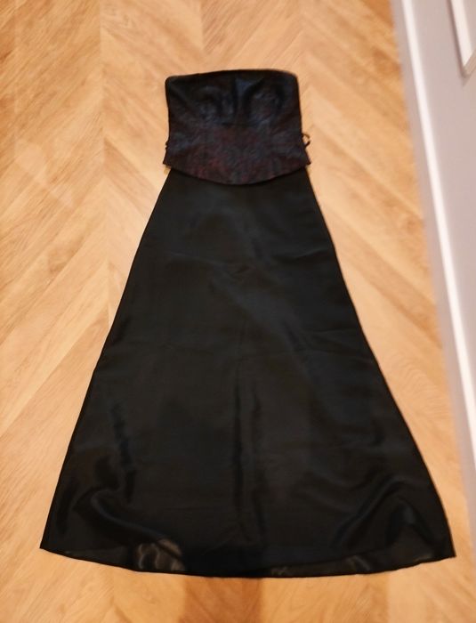 Dwuczęściowa sukienka w stylu rockowym vintage sylwester studniówka