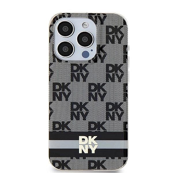Etui DKNY IML Checkered Mono Pattern & Printed Stripes MagSafe na iPho