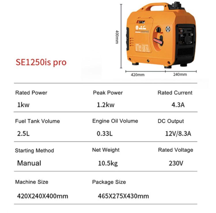 SE1250is pro інверторний генератор