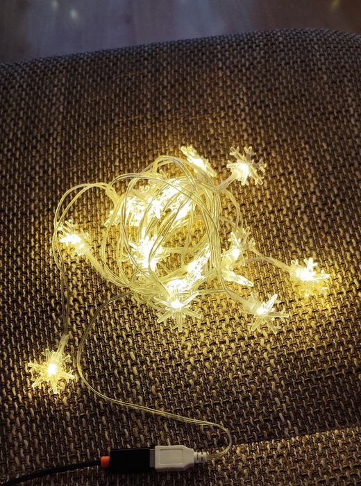 Sznur lampek-gwiazdek LED