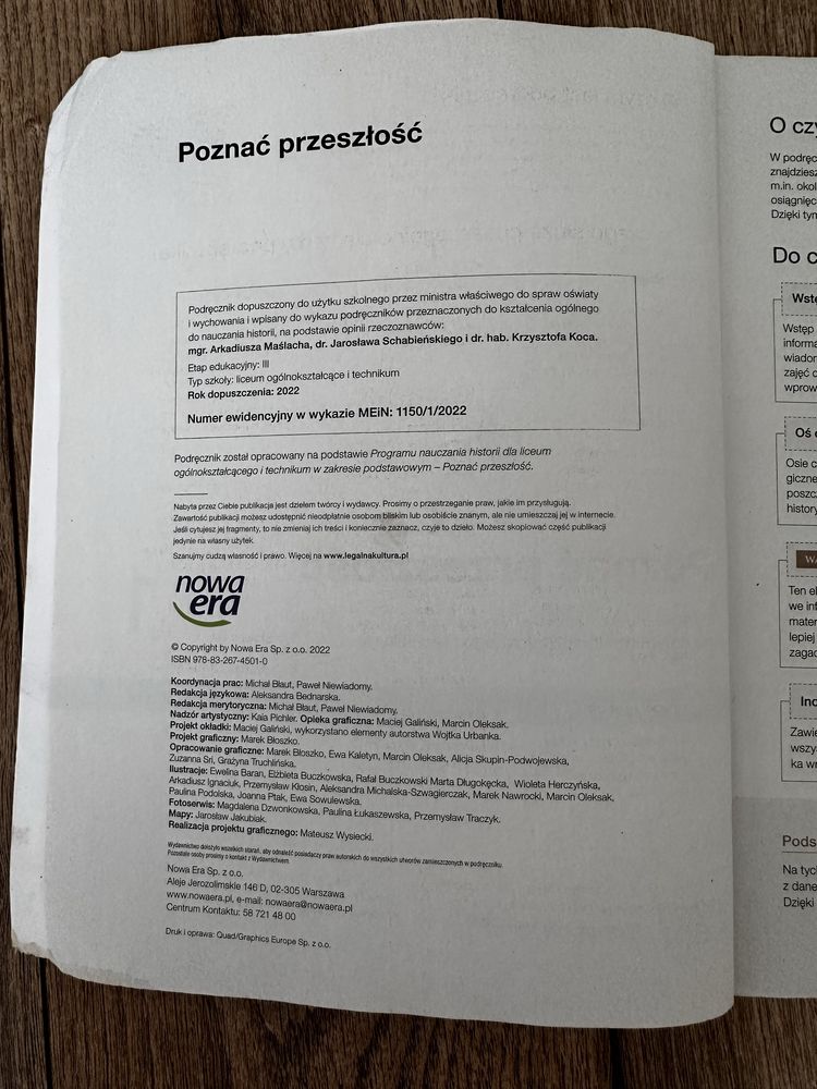 Podręcznik do historii 1. Poznać przeszłość