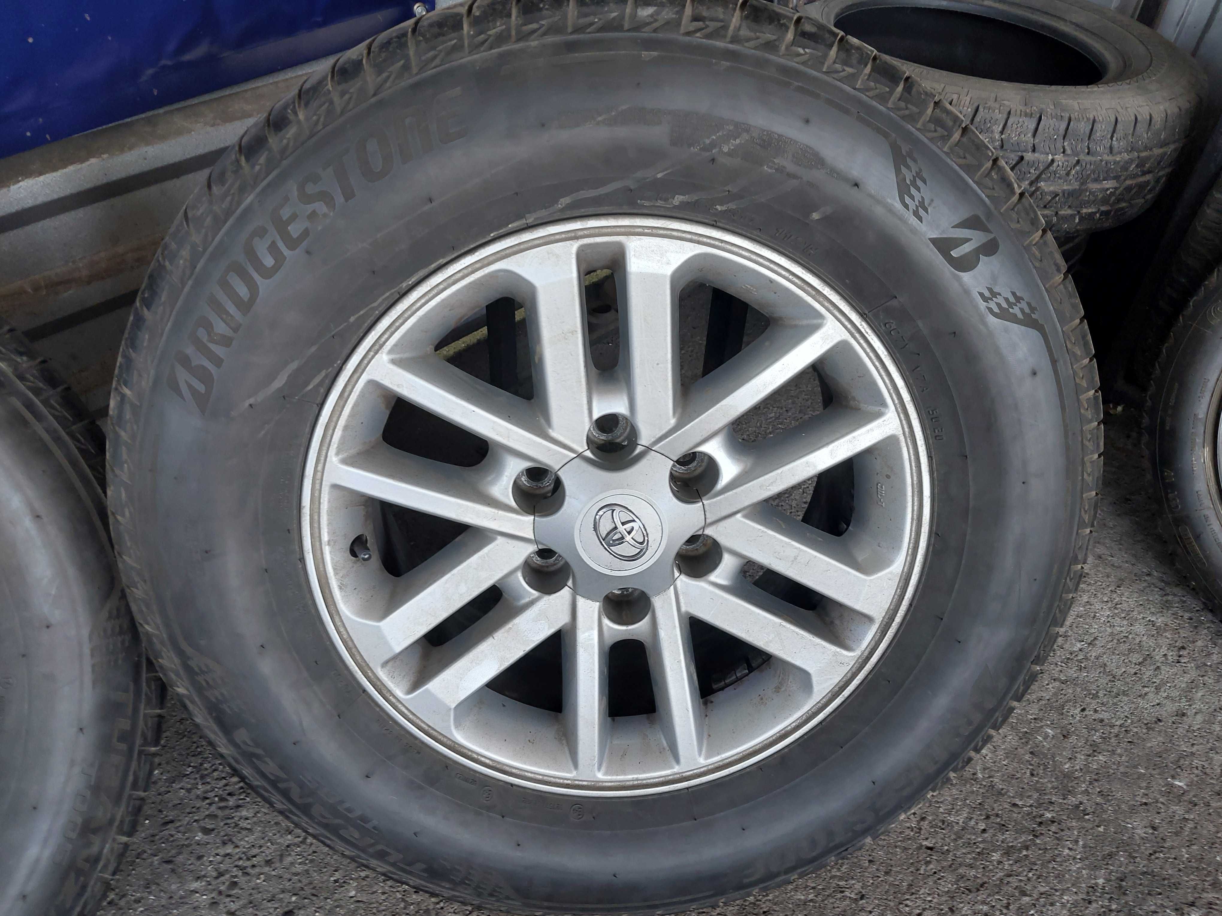 Koła aluminiowe Toyota Land cruiser 17" opony 265/65R17 Bridgestone