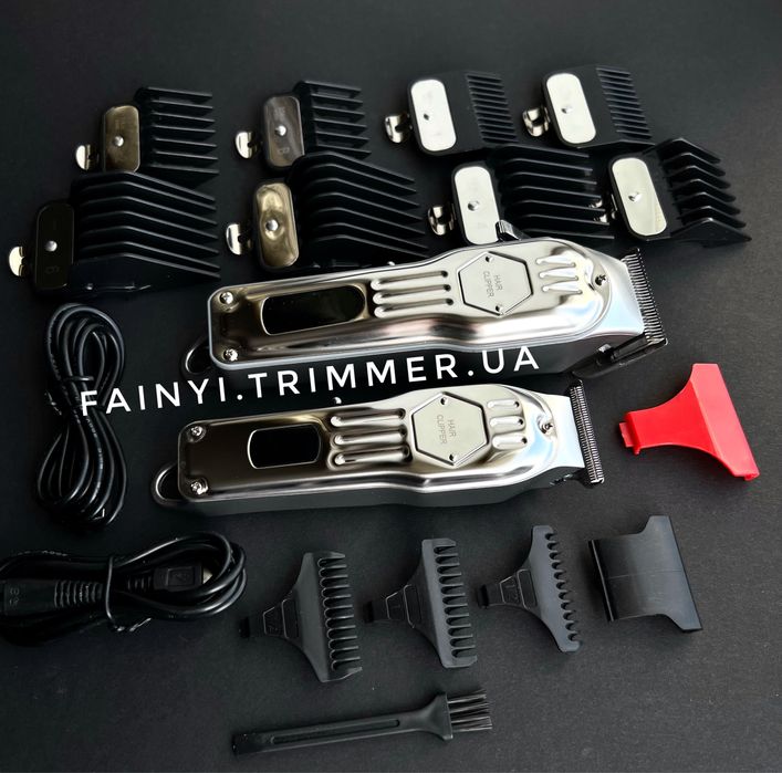 ‼️РОЗПРОДАЖ‼️Набір барбера 2в1 машинка стрижки голови бороди тример