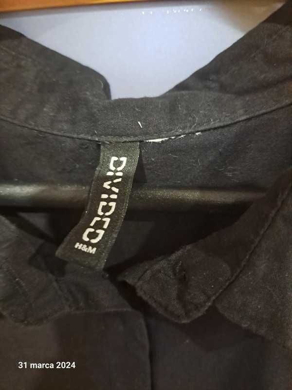 czarna koszula H&M 48 50