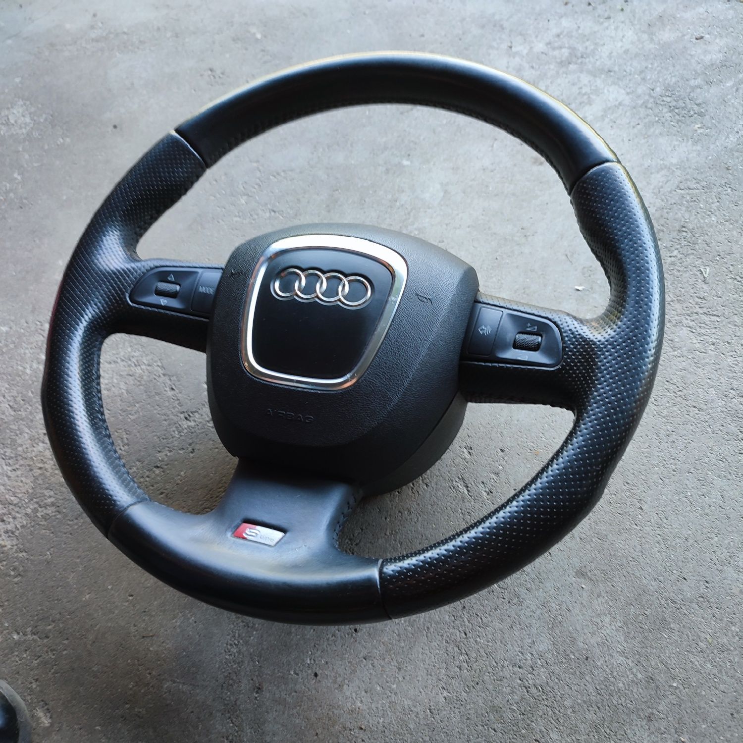 Kierownica S-line multi łopatki F1 Airbag Audi A4 B7 B8 A6 C6 A8 D3 Q7