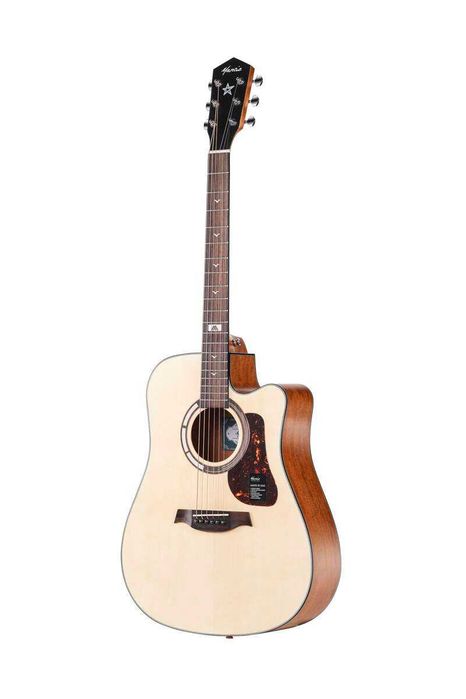 Gitara akustyczna Mantic GT-1DC NA + pokrowiec + tuner + 3 kostki