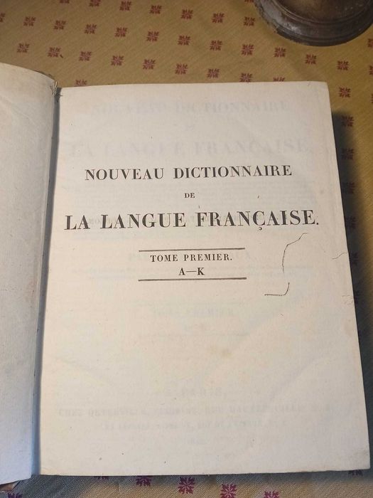 Laveaux, Nouveaux Dictionnarie de La Langue Francaise 1820